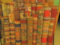 Rolls of Turkish carpets