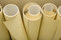 Rolls of wallpaper ready for applying Royalty Free Stock Photo