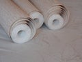 Rolls of wallpaper