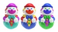 Roly-Poly Toy Clowns