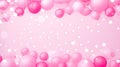rom pink and white polka dot background Royalty Free Stock Photo