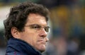 The Roma coach Fabio Capello before the match .the match Royalty Free Stock Photo