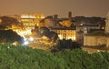 Roma coliseum and forum by night Royalty Free Stock Photo