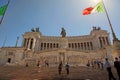 ROMA, ITALY, APRIL 11, 2016 : Piazza Venezia and Monumento Nazionale a Vittorio Emanuele II or 