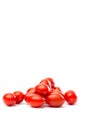 Roma juicy red tomatoes isolated on a white background Royalty Free Stock Photo