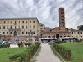 Roma - Santa Maria in Cosmedin dal Tempio di Ercole Royalty Free Stock Photo