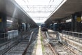 Roma Termini train station tracks, Italy Royalty Free Stock Photo