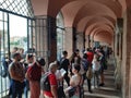 Roma - Turisti in fila alla Bocca della Verita Royalty Free Stock Photo