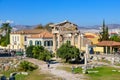 Roman Agora, ancient ruins built in Roman period in Athens, Greece