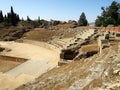 The Roman Amphitheater (Anfiteatro de MÃÂ©rida) in Merida, SPAIN