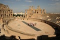 Roman amphitheater in El Jem, Tunisia.