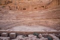 Roman amphitheater at Petra Jordan Royalty Free Stock Photo