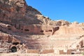 Roman Amphitheater - Petra, Jordan Royalty Free Stock Photo