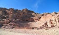 Roman Amphitheater - Petra, Jordan Royalty Free Stock Photo