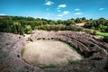 Roman amphitheater. Sutri, Italy Royalty Free Stock Photo