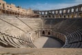 roman amphitheater with thousands of seats, where ancient gladiator fights took place