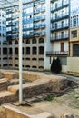 Roman amphitheater in Zaragoza. Spain. Royalty Free Stock Photo