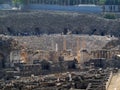 Roman amphitheatre detail at Beit She`An Israel