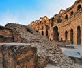 Roman Amphitheatre of El Jem Royalty Free Stock Photo