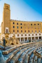 The Roman Amphitheatre - Lecce, Apulia, Italy Royalty Free Stock Photo