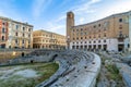 Roman amphitheatre in Lecce, Italy. Royalty Free Stock Photo