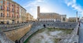 Roman amphitheatre in Lecce, Italy. Royalty Free Stock Photo