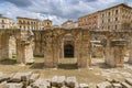 Roman Amphitheatre in Lecce, Puglia Apulia, southern Italy Royalty Free Stock Photo