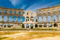 Roman Amphitheatre Pula Arena-Pula,Istria, Croatia Royalty Free Stock Photo