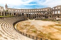 Roman Amphitheatre Pula Arena-Pula, Istria, Croatia Royalty Free Stock Photo