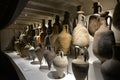 Roman amphora on a museum display