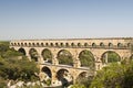 The Roman Aquaduct - Pont du Gard Royalty Free Stock Photo