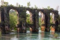 Roman aqueduct in the village of Agios Georgios Preveza Greece Royalty Free Stock Photo