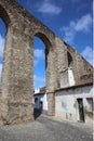 Roman Aqueduct in Evora. Portugal Royalty Free Stock Photo