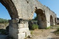 Aqueduct Barbegal in Provence, France in the Provence, southern France, Royalty Free Stock Photo