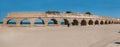 The Roman aqueduct of Caesarea near Hadera, Israel.