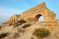 Roman aqueduct in Ceasar Royalty Free Stock Photo