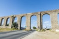 Roman aqueduct in Evora Royalty Free Stock Photo