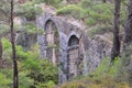 Roman aqueduct on island Lesbos,Greece Royalty Free Stock Photo