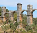 Roman aqueduct on island Lesbos,Greece