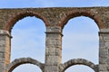 Roman aqueduct on island Lesbos,Greece Royalty Free Stock Photo