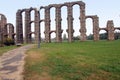 Roman aqueduct, Merida. Badajoz province, Extremadura, Spain. Royalty Free Stock Photo