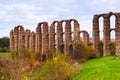 Roman aqueduct. Merida, Spain Royalty Free Stock Photo