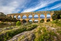 Roman Aqueduct Pont du Gard - Nimes, France Royalty Free Stock Photo