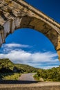 Roman Aqueduct Pont du Gard - Nimes, France Royalty Free Stock Photo