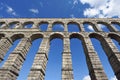 Roman aqueduct of Segovia, Castilla-Leon Royalty Free Stock Photo