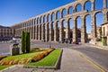 Roman Aqueduct in Segovia Royalty Free Stock Photo