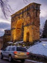 Roman arch of Medinaceli. Soria, Spain
