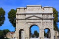 Roman arch in Orange, France Royalty Free Stock Photo