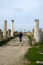 Stree with columns in Salamis