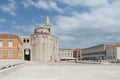 Zadar, roman forum and Saint Donatus church Royalty Free Stock Photo